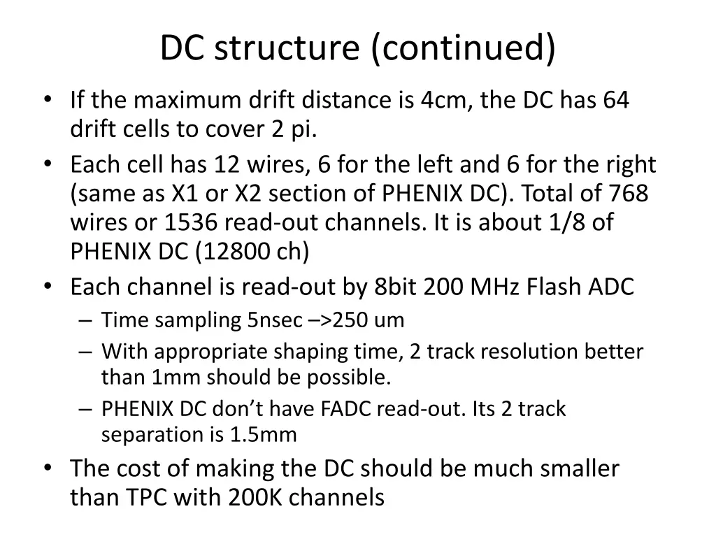 dc structure continued