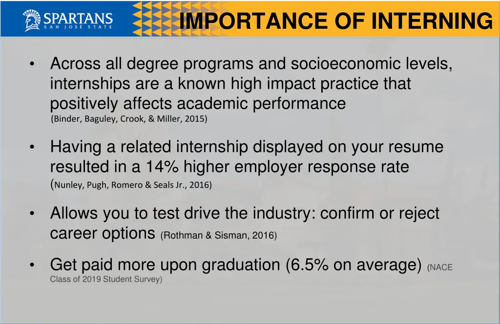 importance of interning