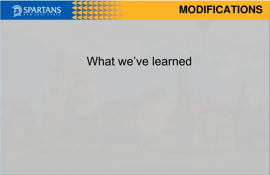 modifications