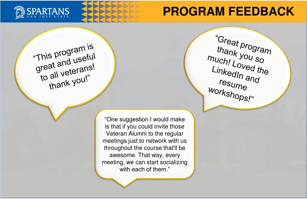 program feedback