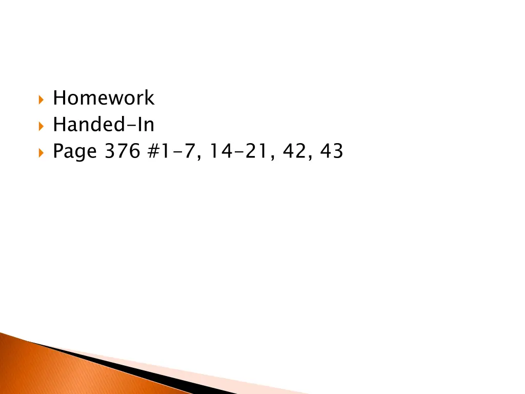homework handed in page 376 1 7 14 21 42 43
