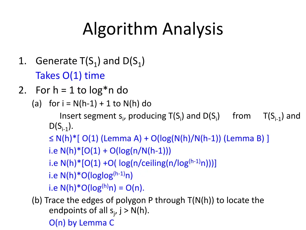algorithm analysis