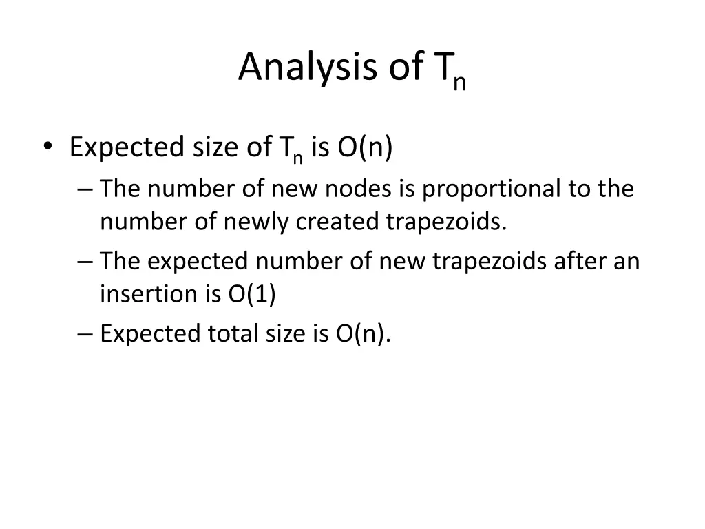 analysis of t n