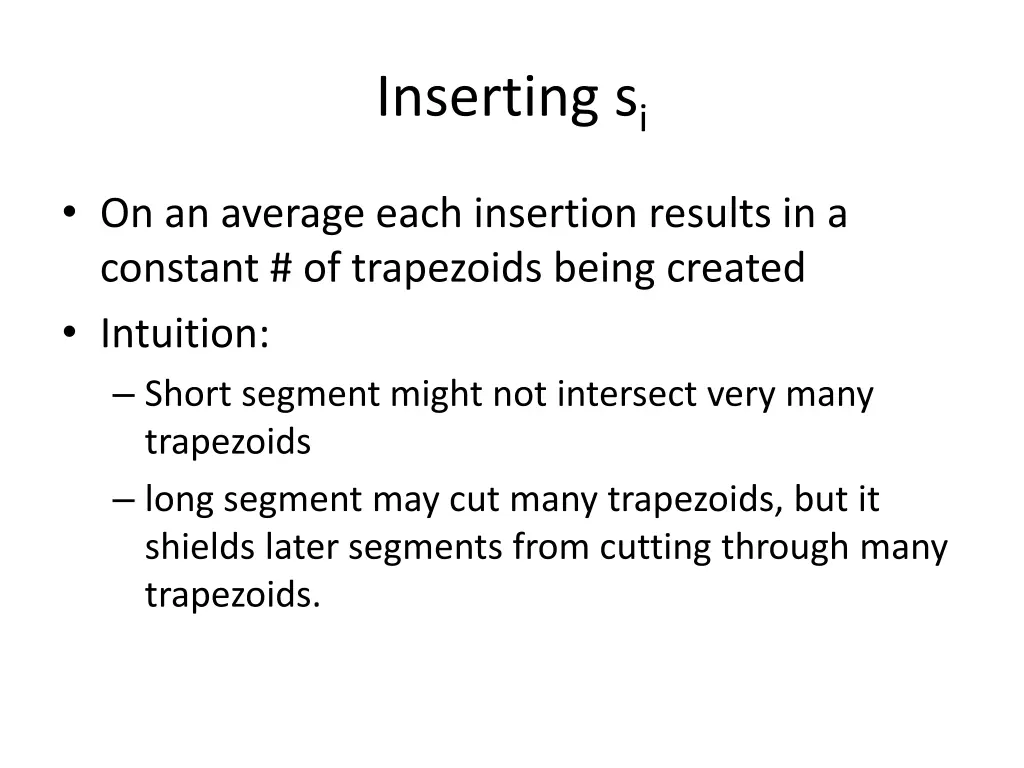 inserting s i 1