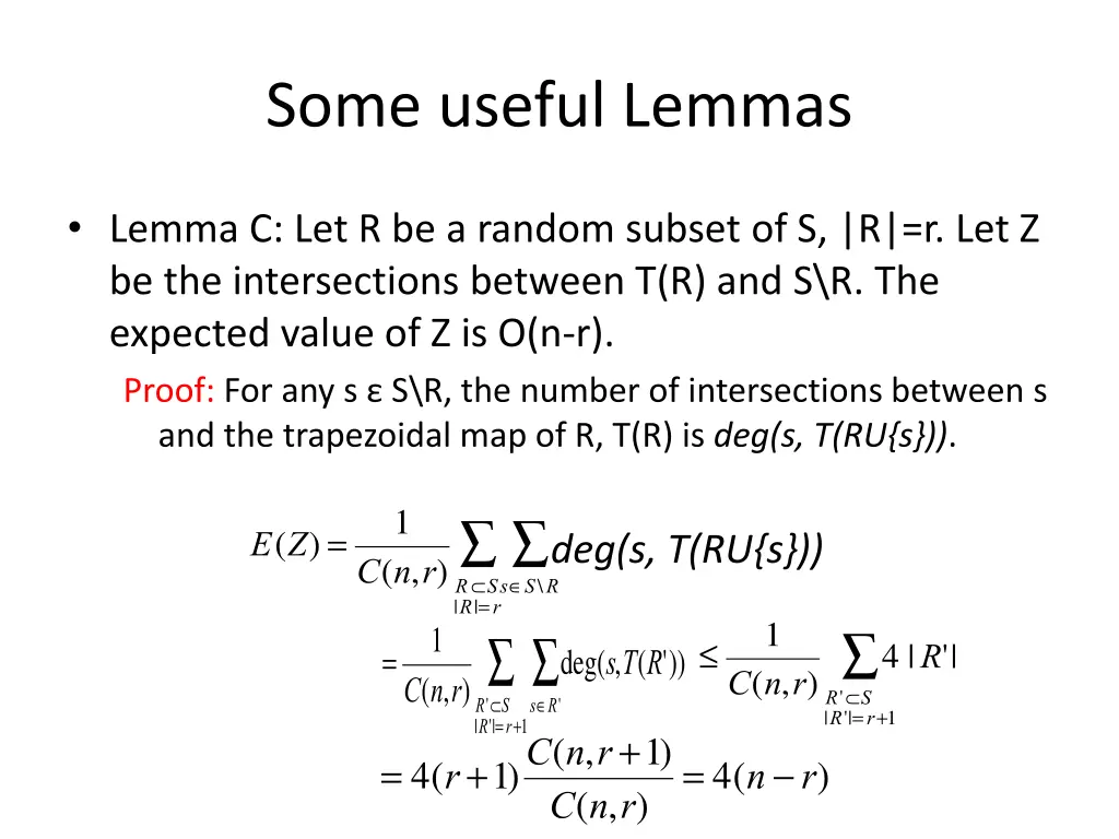some useful lemmas 1