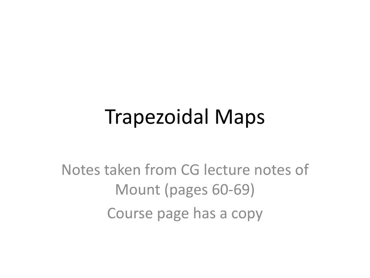 trapezoidal maps
