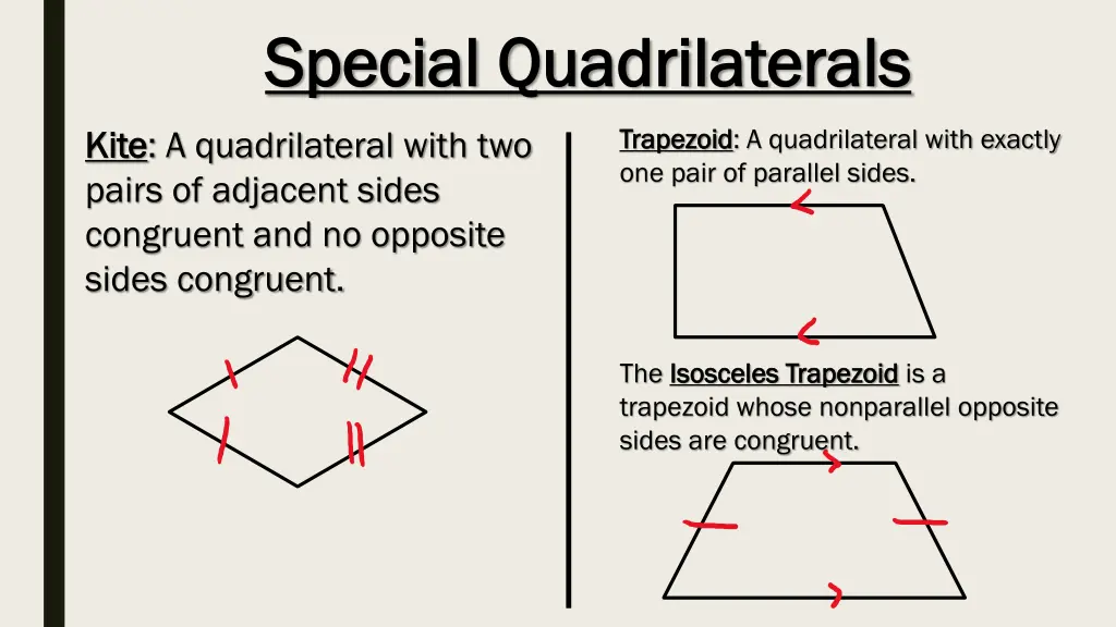 special quadrilaterals special quadrilaterals 1