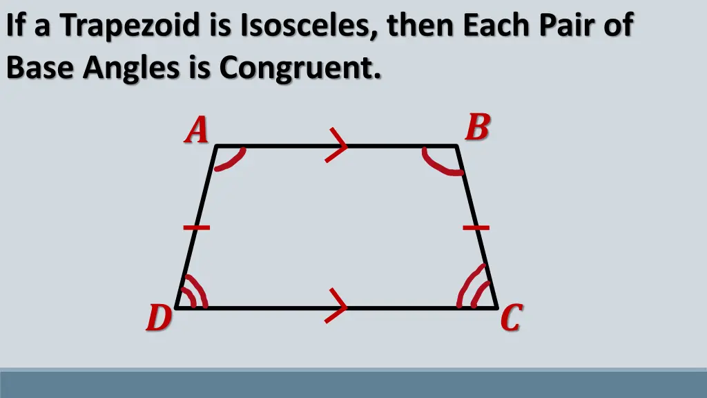 if a trapezoid is isosceles then each pair