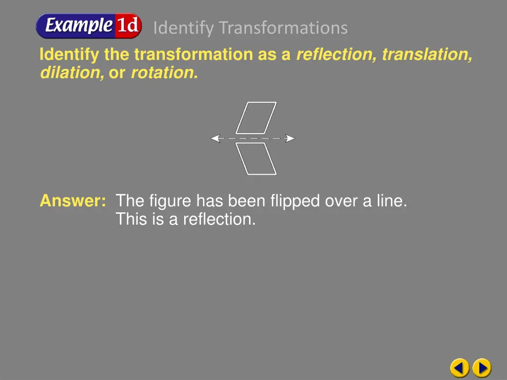 identify transformations 3