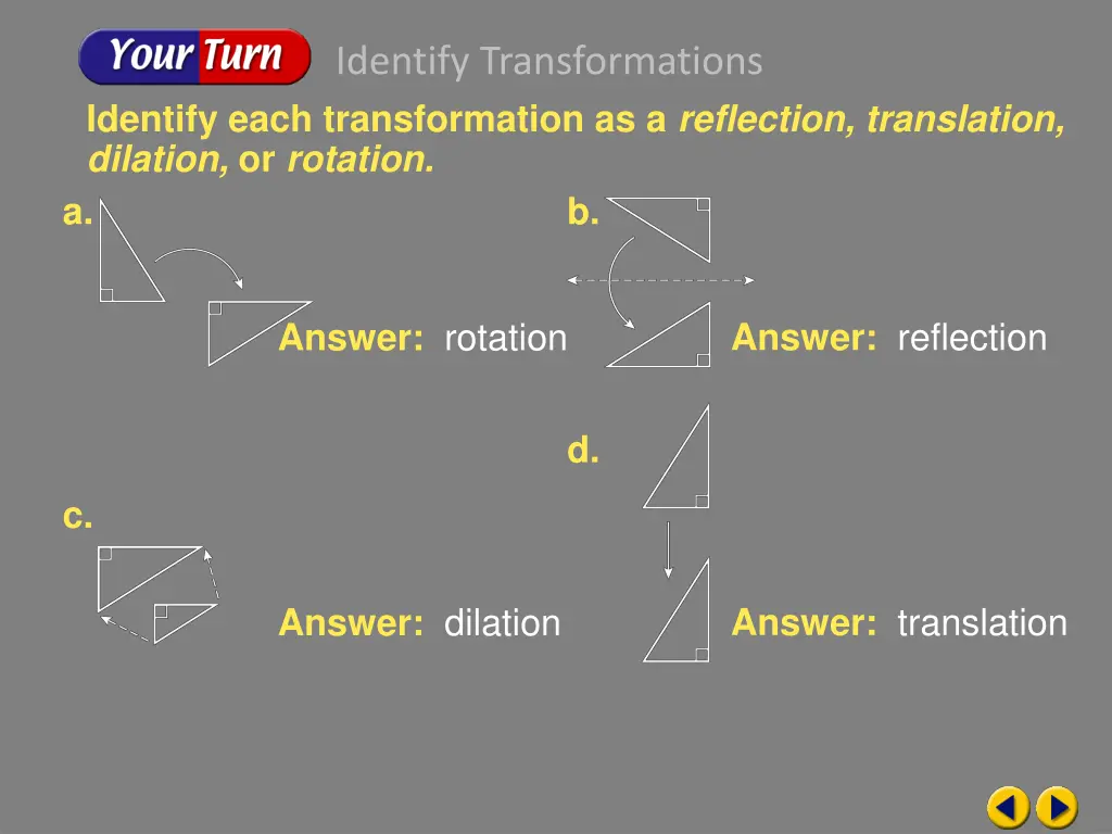 identify transformations 4