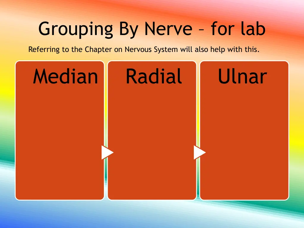 grouping by nerve for lab