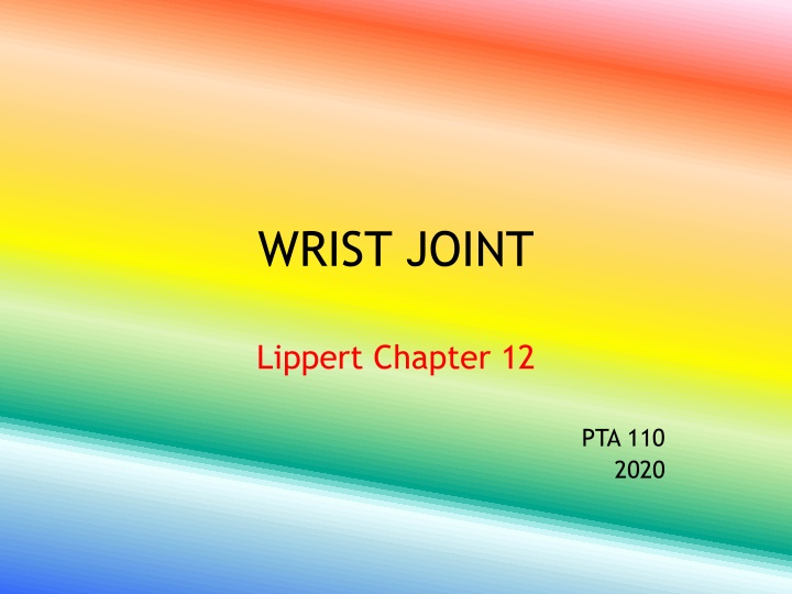 wrist joint