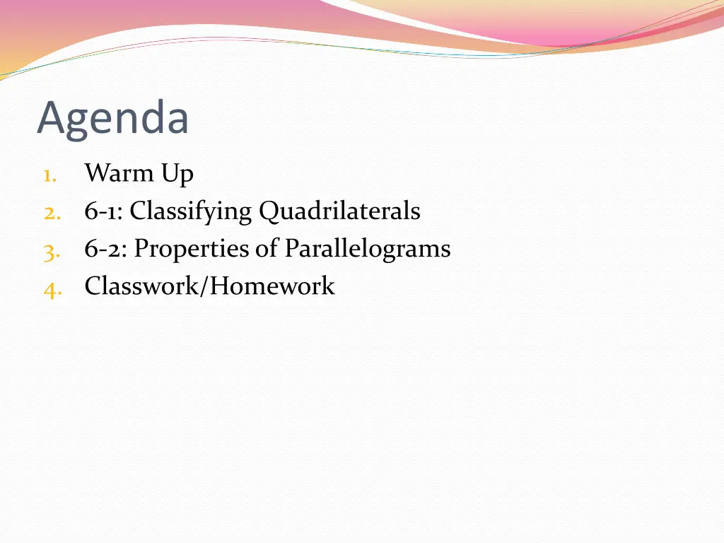 agenda