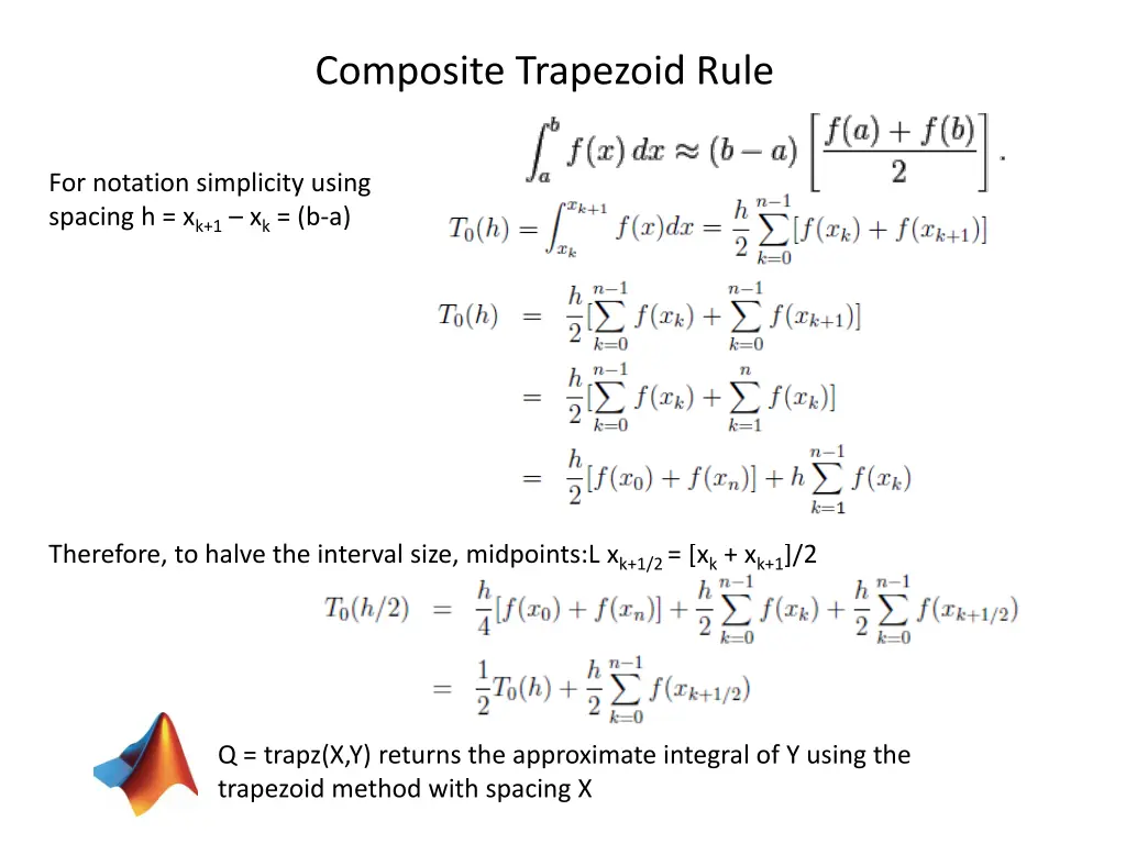 composite trapezoid rule