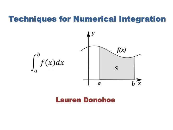 techniques for numerical integration techniques