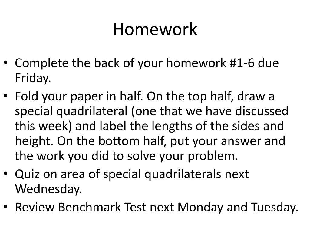 homework