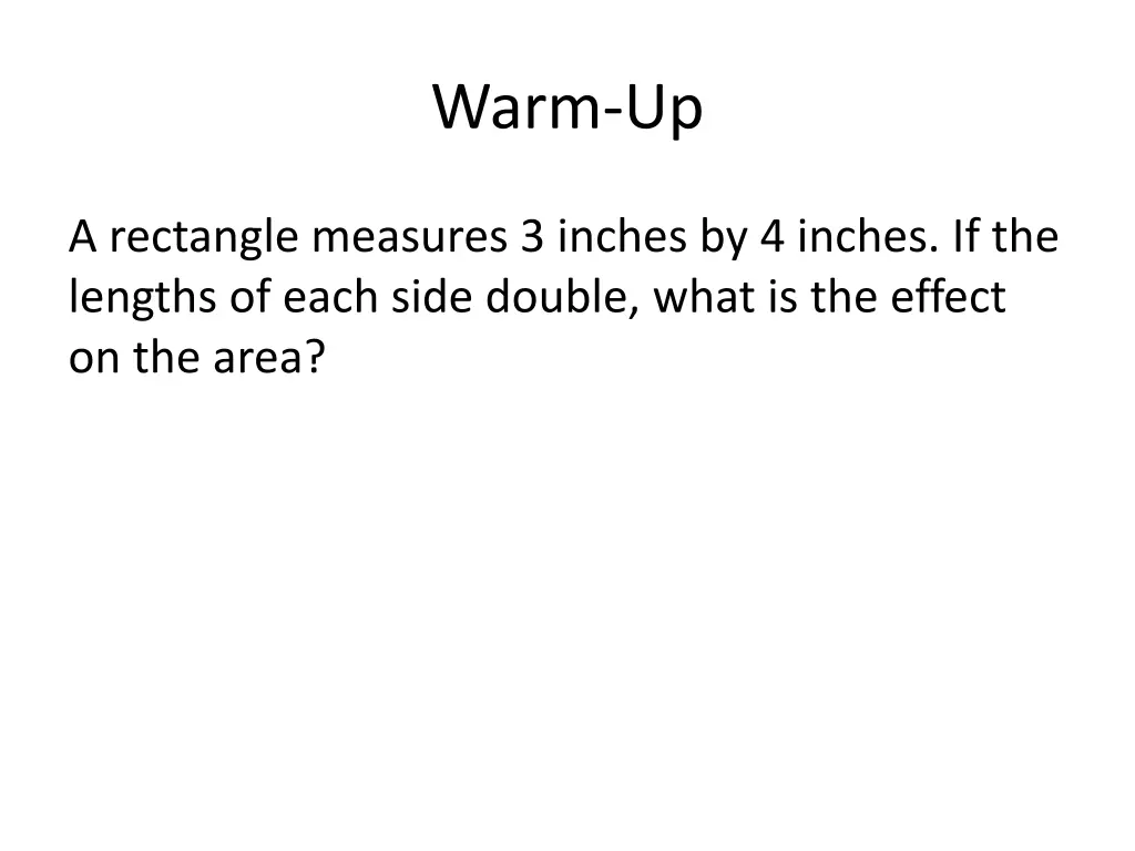 warm up 2
