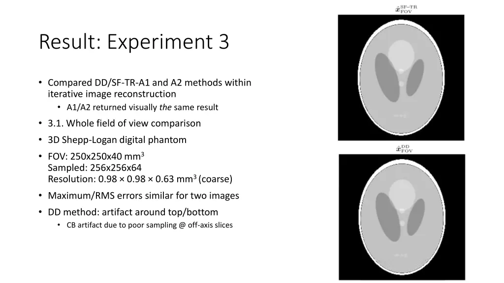 result experiment 3