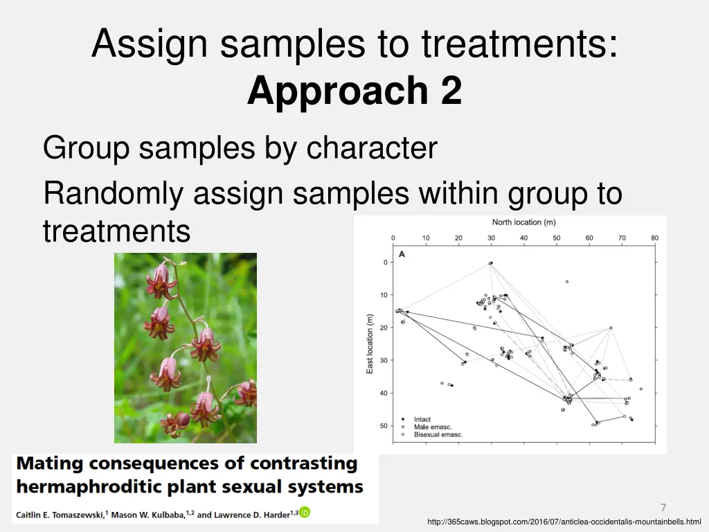 assign samples to treatments approach 2 group 1