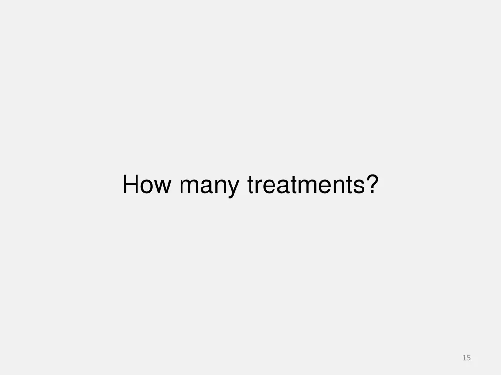 how many treatments