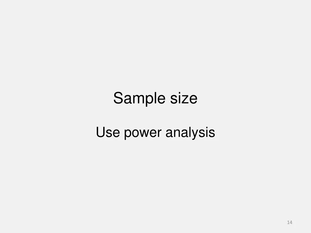 sample size 1