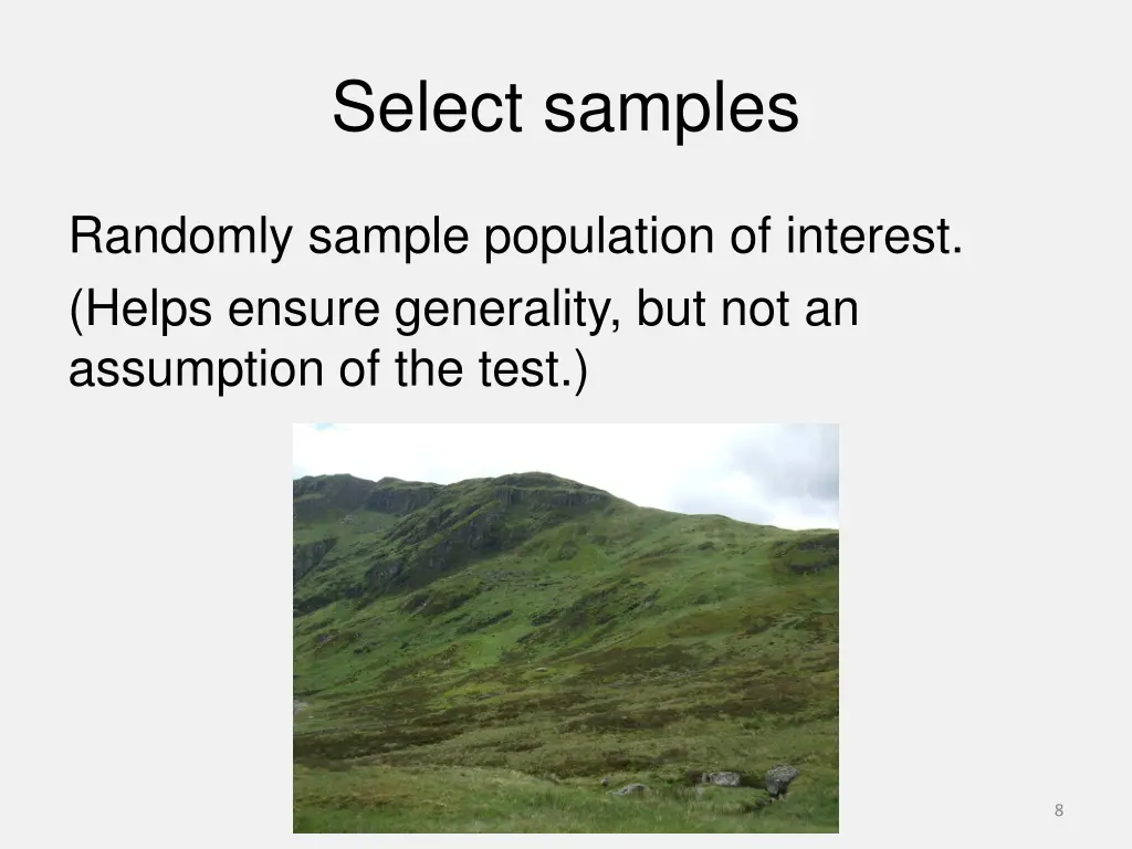 select samples