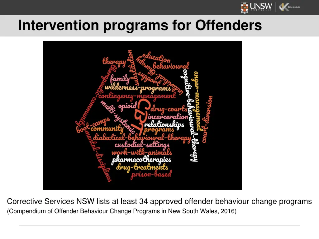 intervention programs for offenders