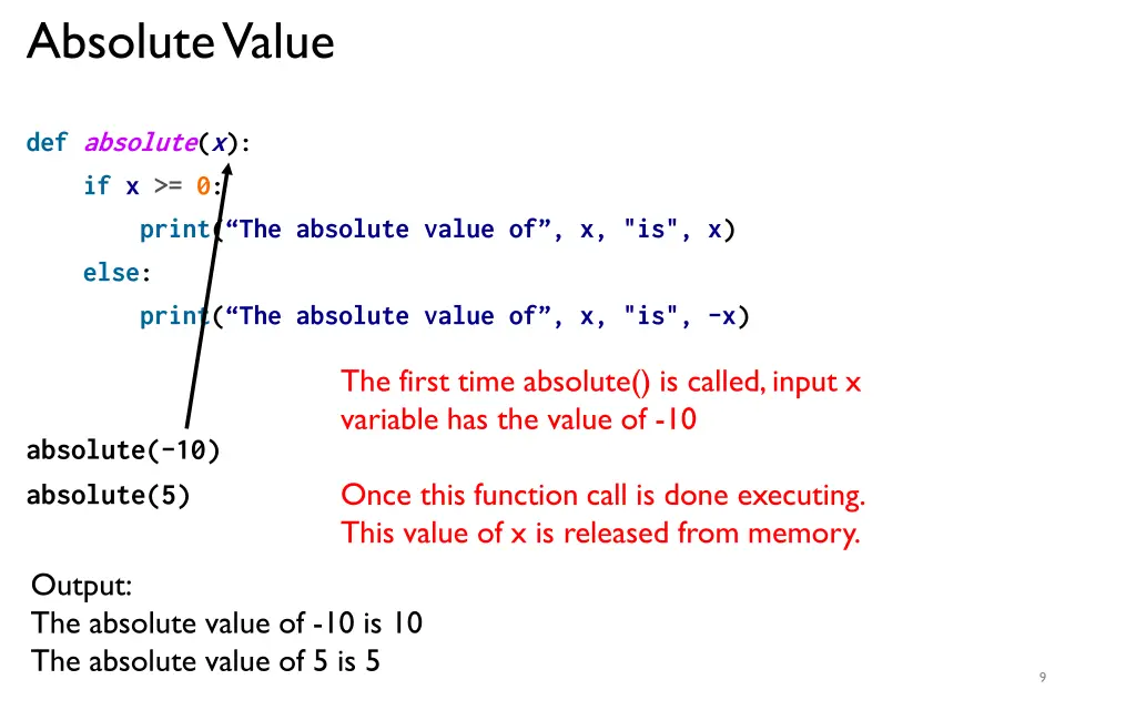 absolute value