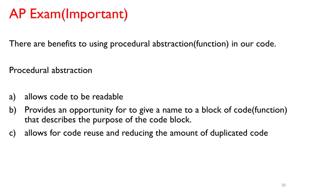 ap exam important