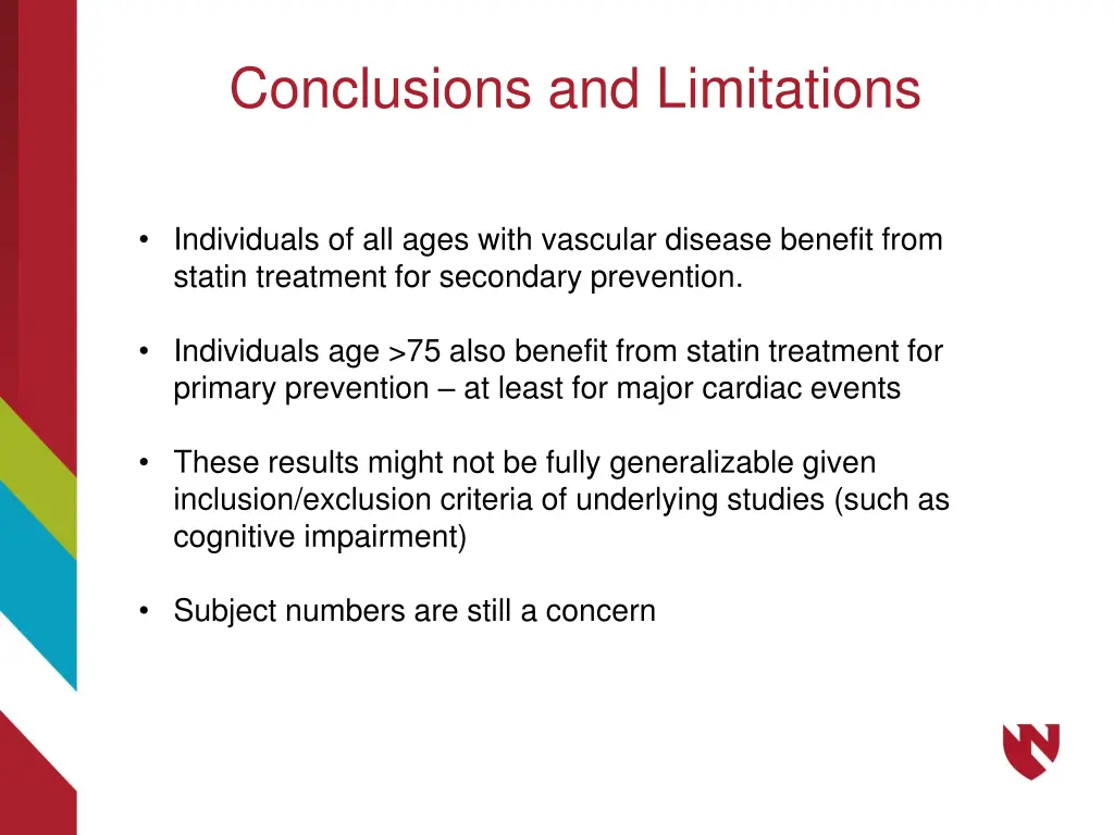 conclusions and limitations