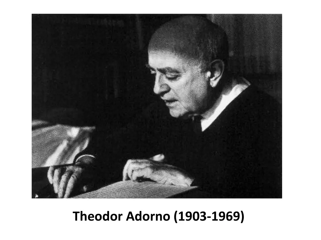 theodor adorno 1903 1969