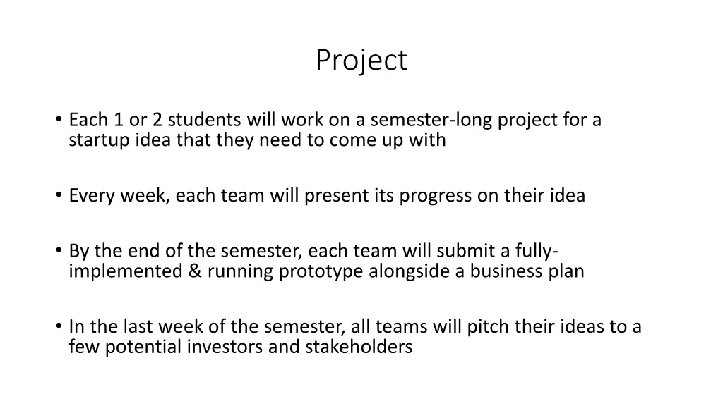 project