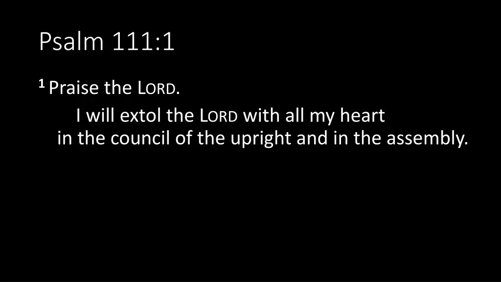 psalm 111 1
