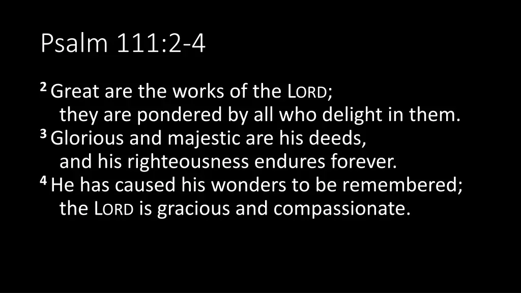 psalm 111 2 4