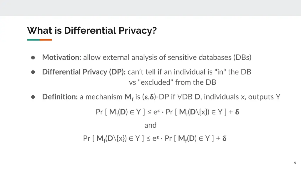 what is differential privacy 3