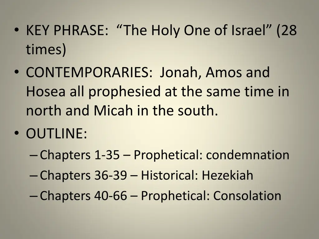 key phrase the holy one of israel 28 times
