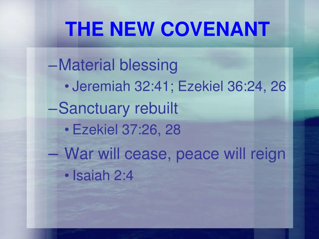 the new covenant 1