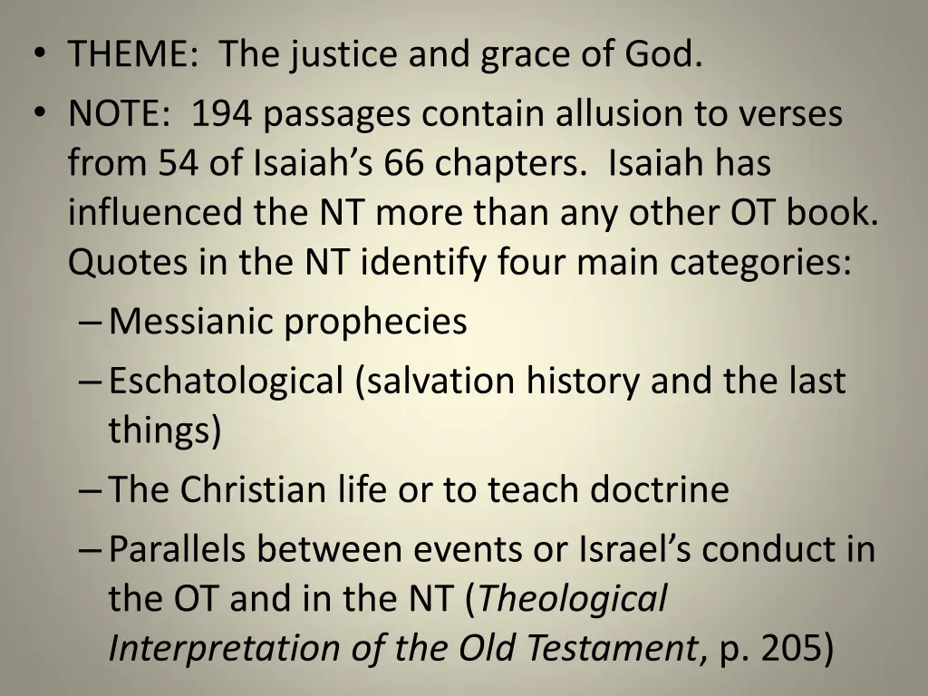 theme the justice and grace of god note