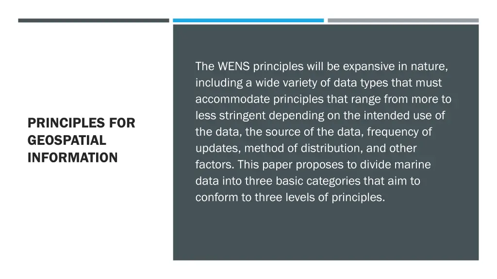 the wens principles will be expansive in nature