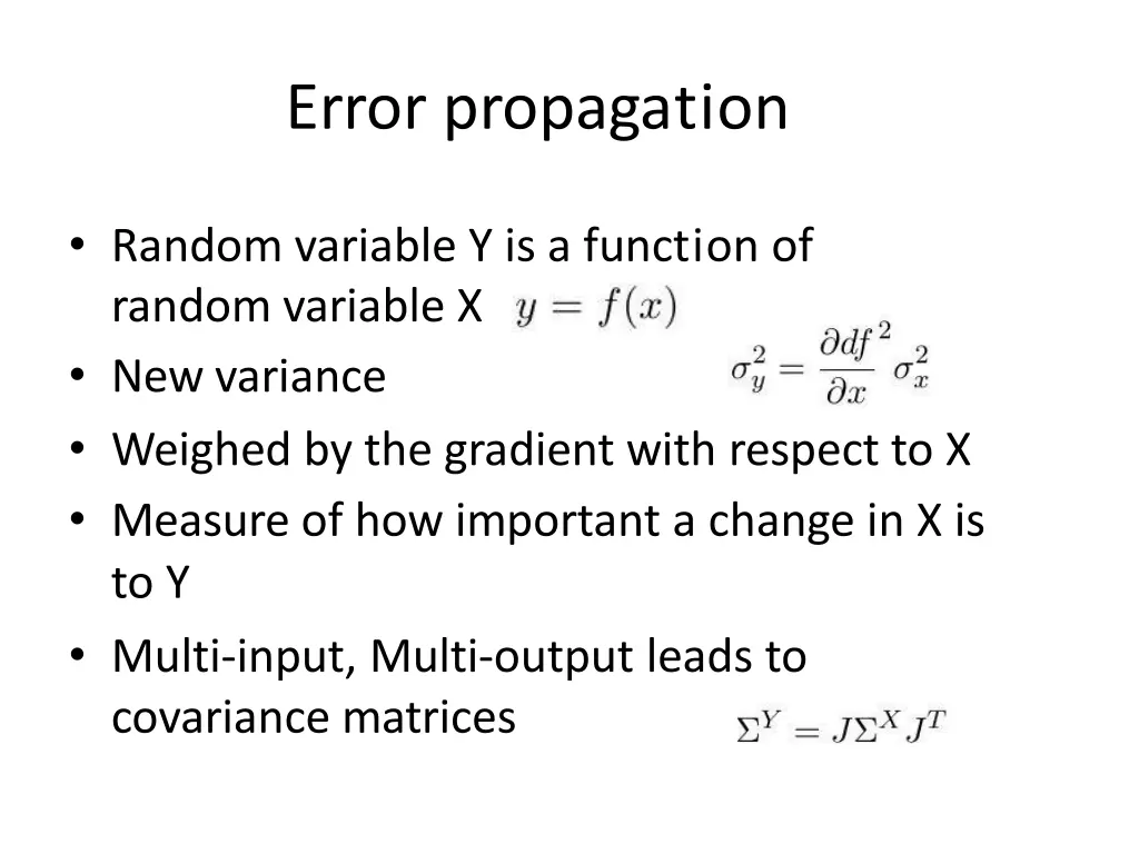error propagation