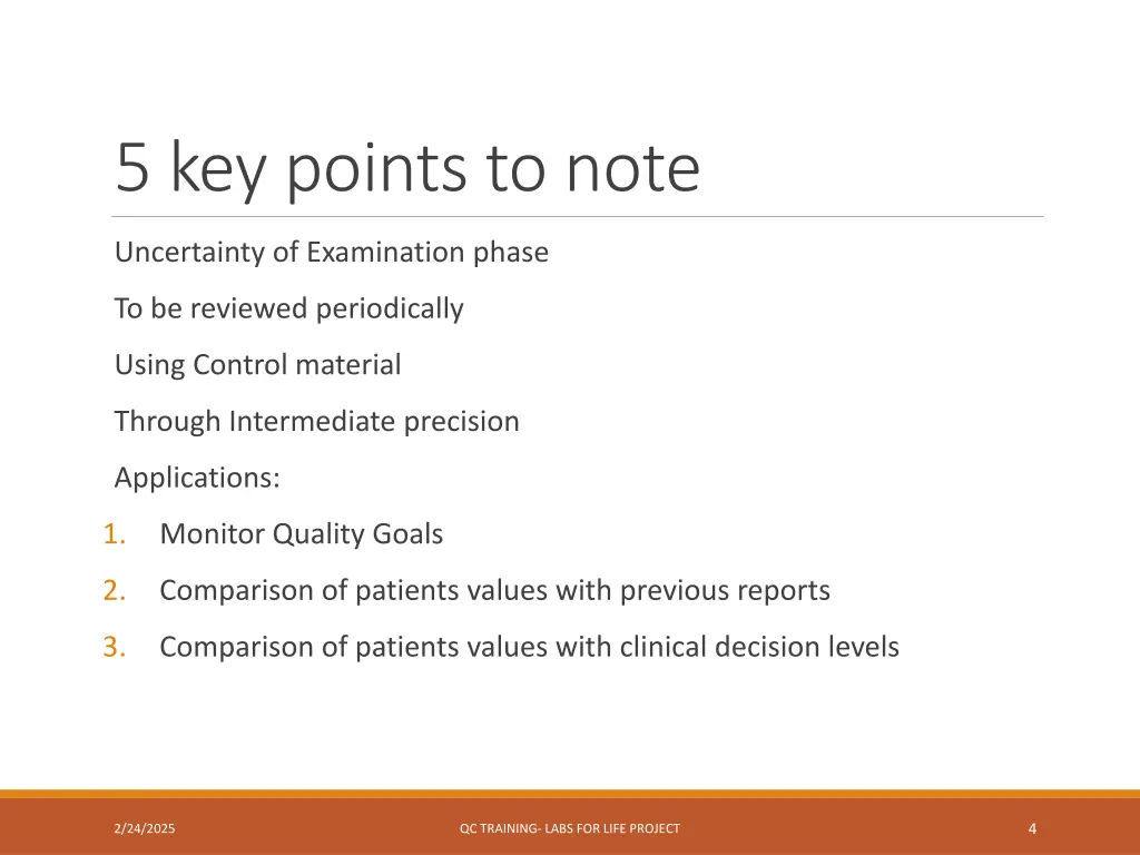 5 key points to note