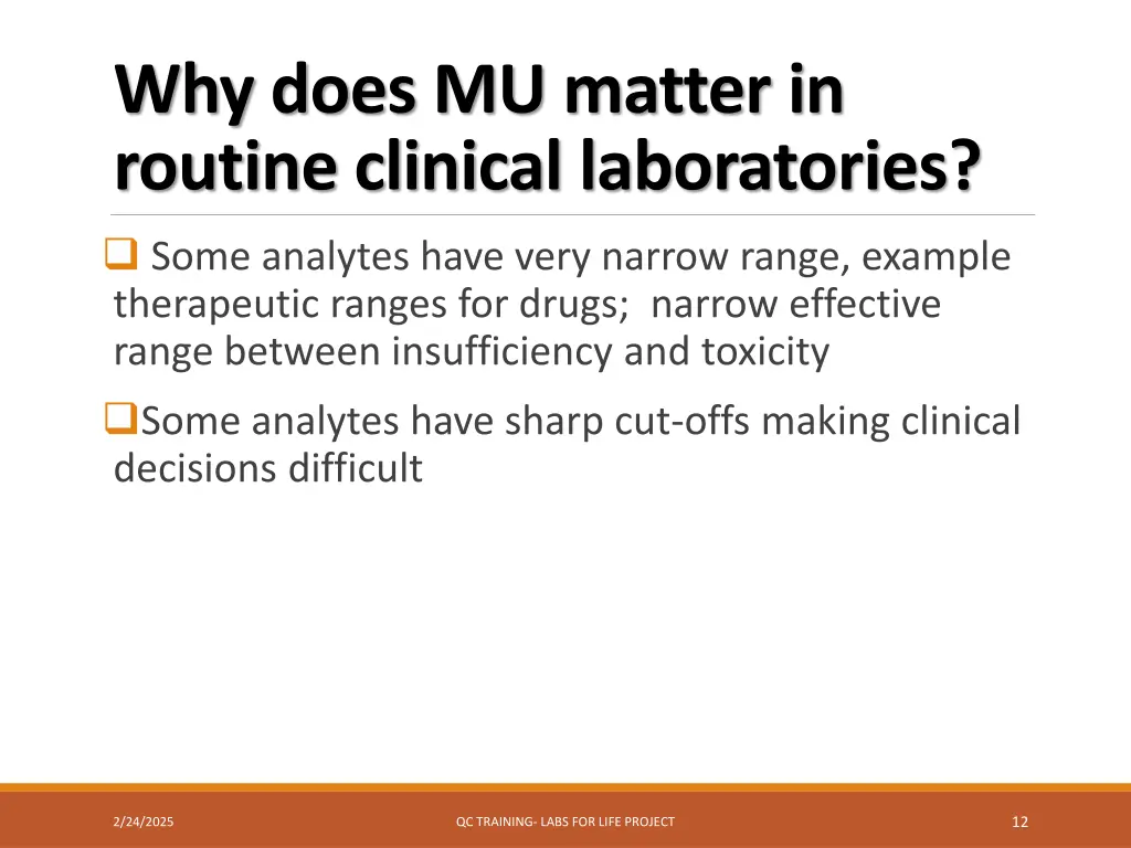 why does mu matter in routine clinical 1