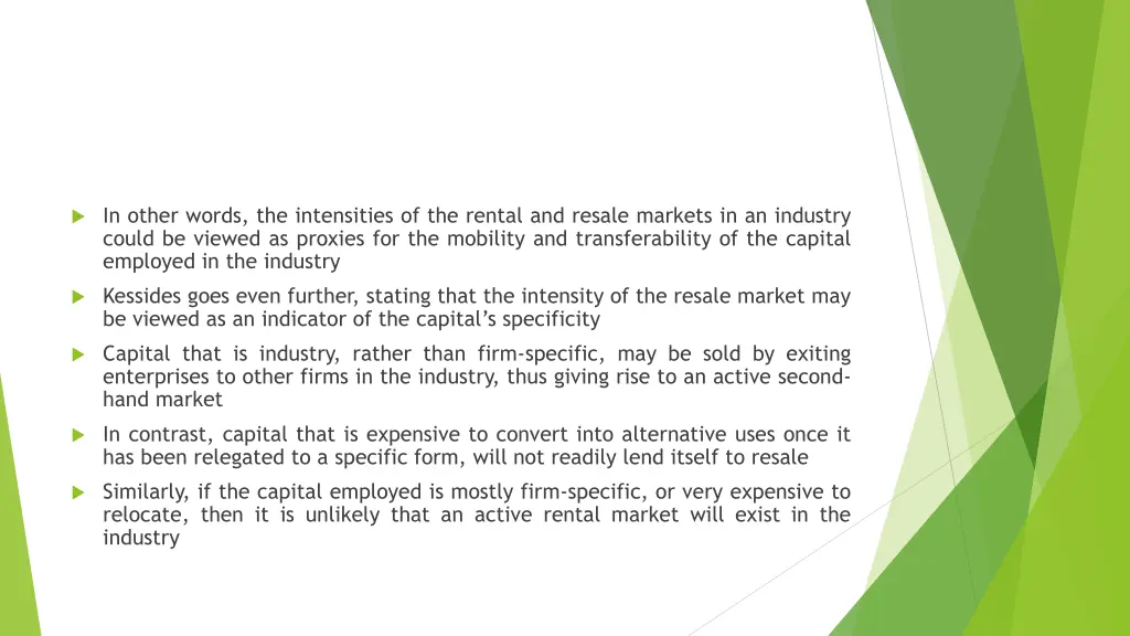 in other words the intensities of the rental