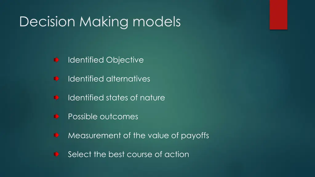 decision making models