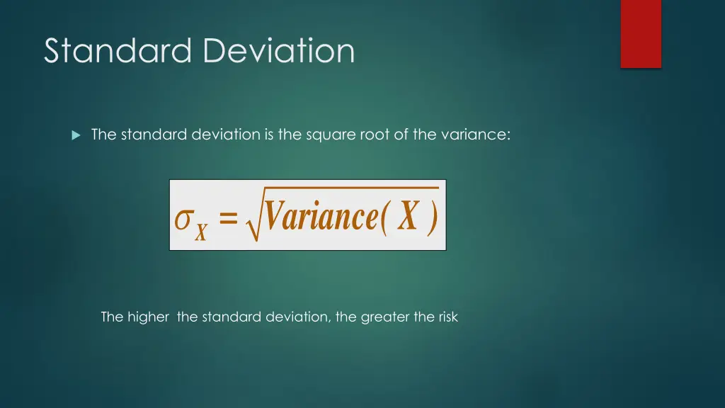 standard deviation