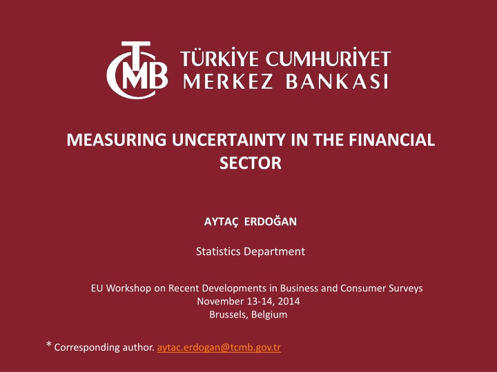 measuring uncertainty in the financial sector