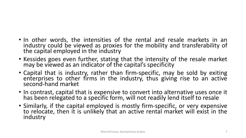 in other words the intensities of the rental