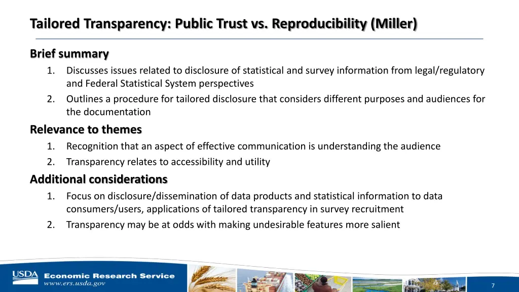 tailored transparency public trust