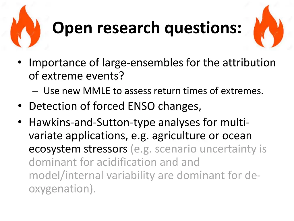 open research questions 1