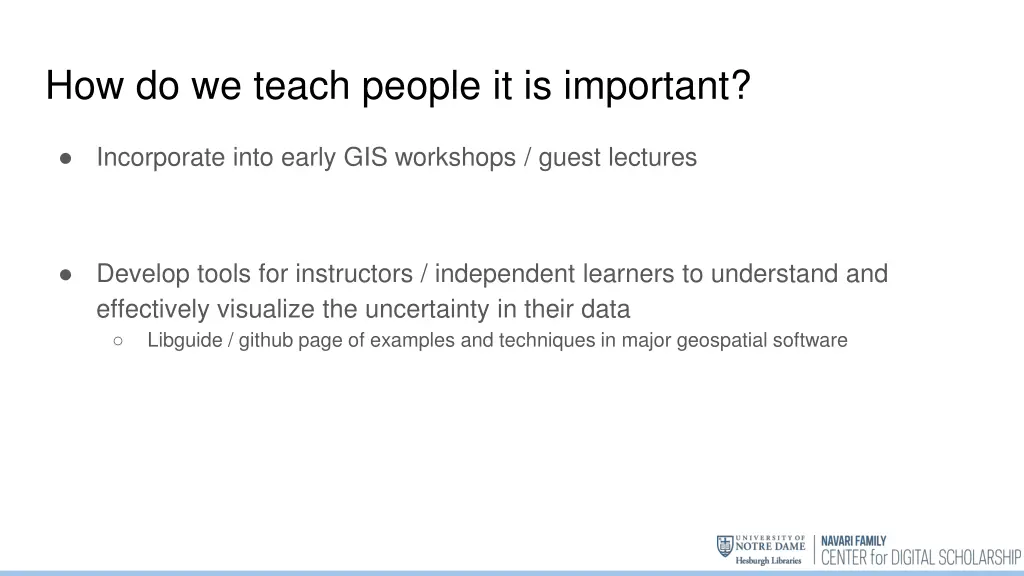 how do we teach people it is important